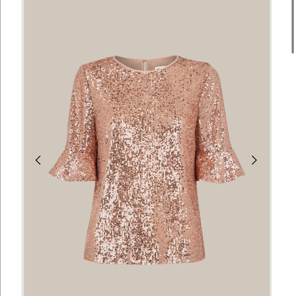 NWT Whistles Sada sequin Top